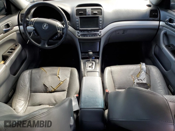 2007 Acura TSX Navi with VIN JH4CL96997C014372, listed as a Copart auction lot 48029165 with 216,550 mi miles and Salvage title. Bid and sale history available at DreamBid. Image 8.