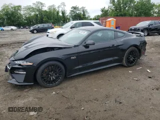 2019 Ford Mustang GT z VIN 1FA6P8CFXK5157373, wystawiony jako Copart lot #56901995 z przebiegiem 18 153 mil mil oraz Szkoda całkowita • Salvage title. Historia ofert i sprzedaży dostępna na DreamBid. Obrazek 1.