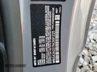 2022 BMW M4 Competition xDrive with VIN WBS43AZ07NCK91225, listed as a Copart auction lot 79899584 with 0 mi miles and Salvage Title. Bid and sale history available at carsss.com. Image 13.