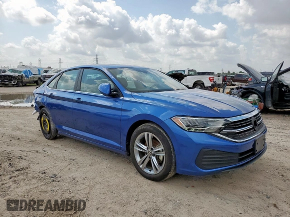 2024 Volkswagen Jetta SE with VIN 3VWEM7BU9RM007894, listed as a Copart auction lot 59669815 with 35,023 mi miles and Salvage title. Bid and sale history available at DreamBid. Image 4.