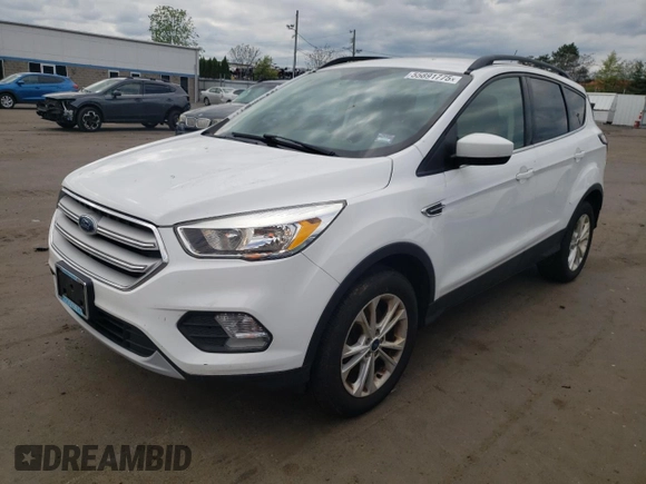2018 Ford Escape SE z VIN 1FMCU9GDXJUA71940, wystawiony jako Copart lot #55891775 z przebiegiem 117 298 mil mil oraz Tytuł czysty. Historia ofert i sprzedaży dostępna na DreamBid. Obrazek 1.
