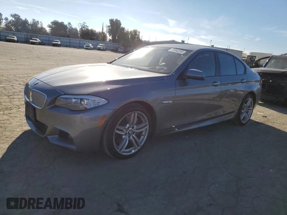 2013 BMW 5 Series 550i with VIN WBAFR9C53DDX80728, listed as a Copart auction lot 41894205 with 84,002 mi miles and Clean Title. Bid and sale history available at carsss.com. Image 1.