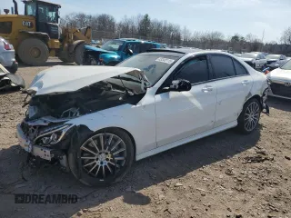 2018 Mercedes-Benz C 43 AMG with VIN 55SWF6EB6JU247434, listed as a Copart auction lot 48540115 with Not Provided miles and Salvage Title. Bid and sale history available at carsss.com. Image 1.