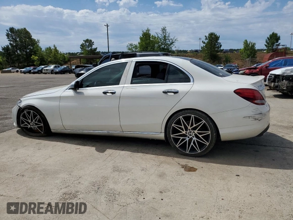 2017 Mercedes-Benz C 300 with VIN WDDWF4JB7HR247545, listed as a Copart auction lot 58122795 with 86,905 mi miles and Clean title. Bid and sale history available at DreamBid. Image 2.
