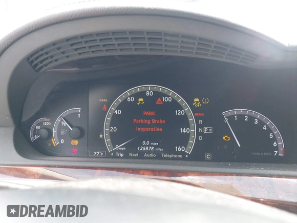 2010 Mercedes-Benz S 550 with VIN WDDNG8GB3AA308918, listed as a IAAI auction lot 42087311 with 135,878 mi miles and . Bid and sale history available at DreamBid. Image 7.