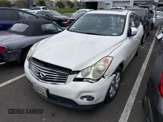 2010 Infiniti EX Journey with VIN JN1AJ0HP8AM702597, listed as a Copart auction lot 50434445 with 121,155 mi miles and Clean Title. Bid and sale history available at carsss.com. Image 1.