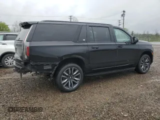 2023 Cadillac Escalade ESV 4WD Sport Platinum z VIN 1GYS4RKL1PR156900, wystawiony jako Copart lot #56356725 z przebiegiem 107 759 mil mil oraz Czysty tytuł • Clean title. Historia ofert i sprzedaży dostępna na DreamBid. Obrazek 3.