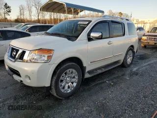 2015 Nissan Armada Platinum z VIN 5N1BA0NE0FN616072, wystawiony jako Copart lot #86949564 z przebiegiem 122 547 mil mil oraz Szkoda całkowita • Salvage title. Historia ofert i sprzedaży dostępna na DreamBid. Obrazek 1.
