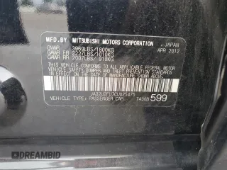 2012 Mitsubishi Lancer ES with VIN JA32U2FU7CU025475, listed as a Copart auction lot 78809774 with 165,615 mi miles and Salvage Title. Bid and sale history available at DreamBid. Image 12.