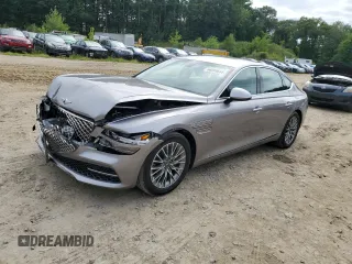 2023 Genesis G80 2.5T with VIN KMTGB4SC4PU193054, listed as a Copart auction lot 66699664 with 26,074 mi miles and Salvage Title. Bid and sale history available at DreamBid. Image 1.