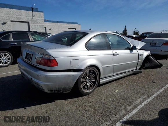 2002 BMW 3 Series M3 with VIN WBSBL93472JR17641, listed as a Copart auction lot 78498394 with 132,972 mi miles and Salvage Title. Bid and sale history available at DreamBid. Image 3.