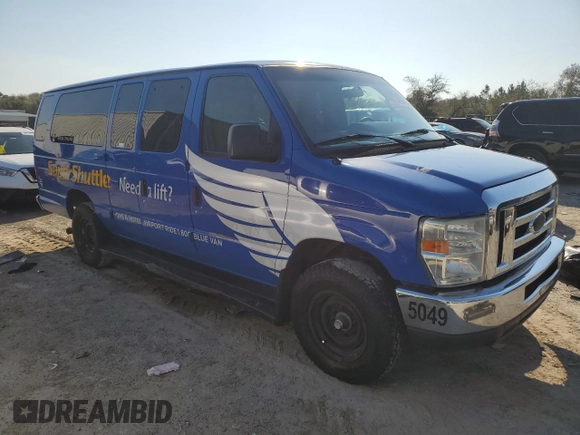 2014 Ford Econoline Passenger XL z VIN 1FBSS3BL9EDA81032, wystawiony jako Copart lot #46596615 z przebiegiem 594 430 mil mil oraz Czysty tytuł • Clean title. Historia ofert i sprzedaży dostępna na DreamBid. Obrazek 4.