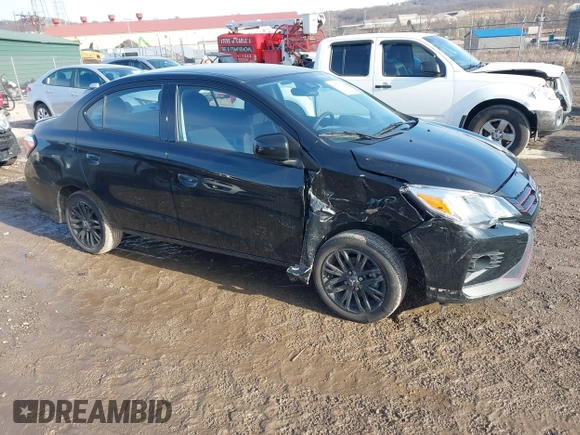 2024 Mitsubishi Mirage ES z VIN ML32FUFJ9RHF11080, wystawiony jako IAAI lot #41519944 z przebiegiem 8 800 mil mil oraz . Historia ofert i sprzedaży dostępna na DreamBid. Obrazek 1.