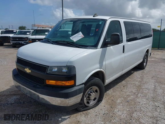 2020 Chevrolet Express Passenger LS with VIN 1GAZGNFG3L1241756, listed as a IAAI auction lot 42513261 with 23,256 mi miles and . Bid and sale history available at DreamBid. Image 17.