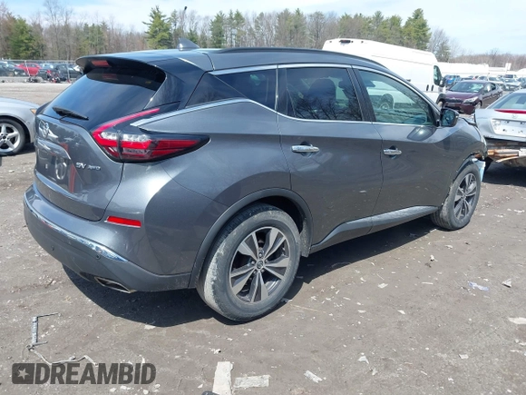 2020 Nissan Murano SV with VIN 5N1AZ2BS7LN105075, listed as a IAAI auction lot 41969595 with 82,491 mi miles and . Bid and sale history available at DreamBid. Image 4.