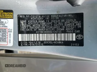 2006 Toyota Avalon XL with VIN 4T1BK36B66U136725, listed as a Copart auction lot 55428435 with 225,016 mi miles and Salvage Title. Bid and sale history available at DreamBid. Image 12.