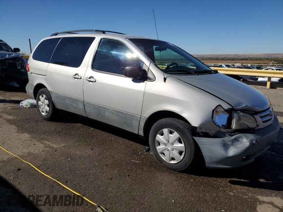 2003 Toyota Sienna CE with VIN 4T3ZF19C53U518808, listed as a Copart auction lot 75439084 with 203,421 mi miles and Salvage Title. Bid and sale history available at carsss.com. Image 4.