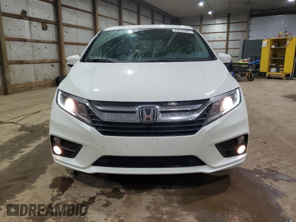 2019 Honda Odyssey EX-L with VIN 5FNRL6H70KB120310, listed as a Copart auction lot 51616445 with 124,398 mi miles and Salvage Title. Bid and sale history available at carsss.com. Image 5.