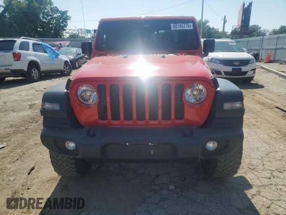 2020 Jeep Gladiator Sport S with VIN 1C6HJTAG2LL135519, listed as a Copart auction lot 60145775 with 35,122 mi miles and Salvage title. Bid and sale history available at DreamBid. Image 5.