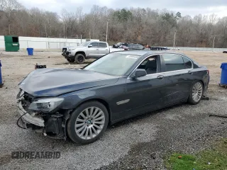 2012 BMW 7 Series 750Li with VIN WBAKB8C54CC964738, listed as a Copart auction lot 44905495 with 104,142 mi miles and Salvage Title. Bid and sale history available at carsss.com. Image 1.