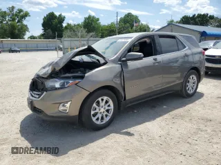2018 Chevrolet Equinox LT z VIN 3GNAXJEV6JL115983, wystawiony jako Copart lot #57871885 z przebiegiem 81 882 mil mil oraz Szkoda całkowita • Salvage title. Historia ofert i sprzedaży dostępna na DreamBid. Obrazek 1.
