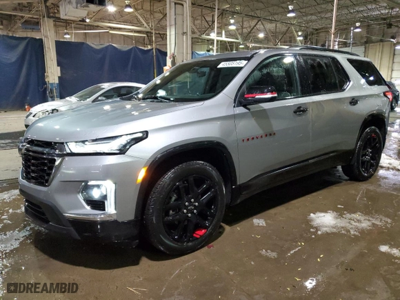 2023 Chevrolet Traverse Premier with VIN 1GNEVKKWXPJ324251, listed as a Copart auction lot 45505195 with 8,221 mi miles and Non Repairable. Bid and sale history available at carsss.com. Image 1.