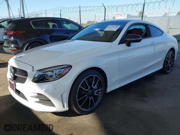 2023 Mercedes-Benz C 300 with VIN W1KWJ8DBXPG117545, listed as a IAAI auction lot 41134596 with 16,665 mi miles and . Bid and sale history available at DreamBid. Image 2.