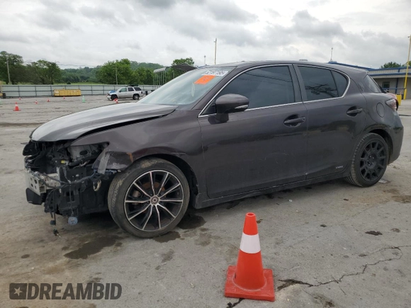 2014 Lexus CT 200h with VIN JTHKD5BH3E2185040, listed as a Copart auction lot 52197195 with 156,743 mi miles and Salvage Title. Bid and sale history available at DreamBid. Image 1.