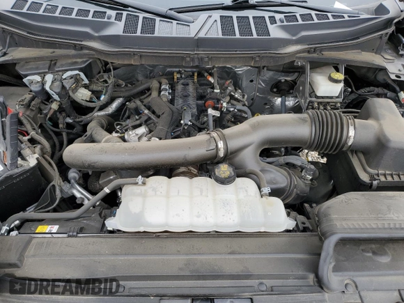2023 Ford F-150 with VIN 1FTFW1P85PKD23050, listed as a Copart auction lot 48001595 with 42,427 mi miles and Salvage title. Bid and sale history available at DreamBid. Image 11.