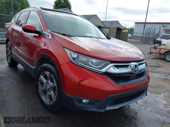 2018 Honda CR-V EX-L z VIN 2HKRW2H83JH651686, wystawiony jako IAAI lot #42356284 z przebiegiem 60 550 mil mil oraz . Historia ofert i sprzedaży dostępna na DreamBid. Obrazek 1.