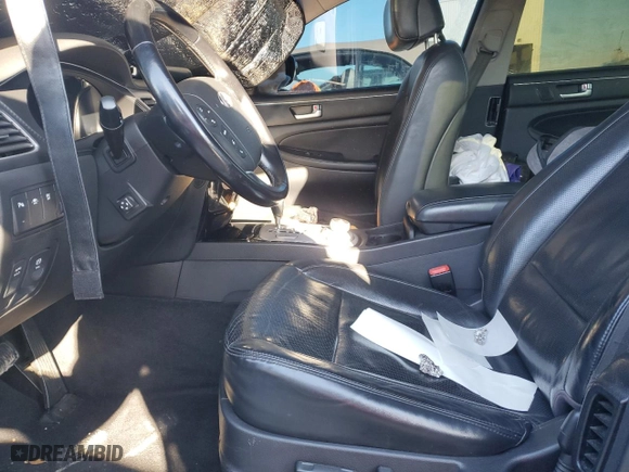2012 Hyundai Genesis 5.0L with VIN KMHGC4DH8CU187154, listed as a Copart auction lot 84643684 with 0 mi miles and Salvage Title. Bid and sale history available at carsss.com. Image 7.