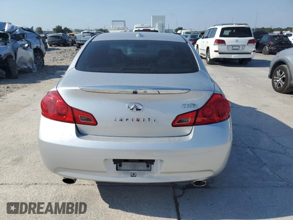 2008 Infiniti G35 x with VIN JNKBV61F48M267628, listed as a Copart auction lot 75341254 with Not Provided miles and Clean Title. Bid and sale history available at DreamBid. Image 6.
