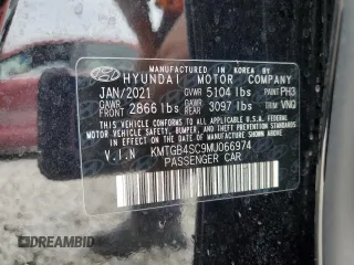 2021 Genesis G80 2.5T with VIN KMTGB4SC9MU066974, listed as a Copart auction lot 70056324 with 47,439 mi miles and Salvage Title. Bid and sale history available at carsss.com. Image 13.