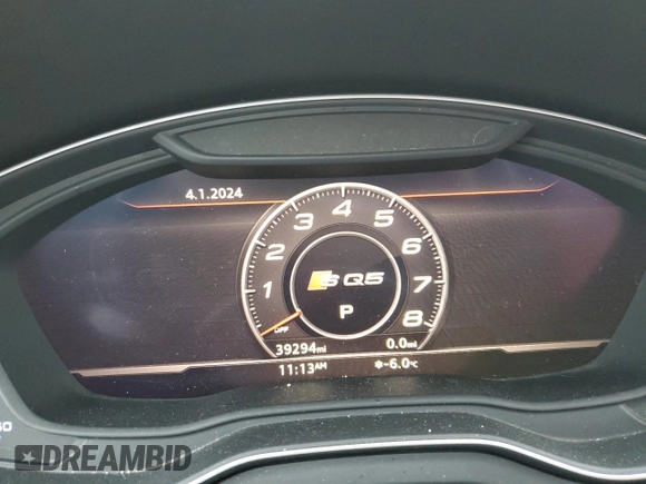2018 Audi SQ5 Prestige with VIN WA1C4AFY7J2132399, listed as a Copart auction lot 82972373 with 39,294 mi miles and . Bid and sale history available at DreamBid. Image 9.