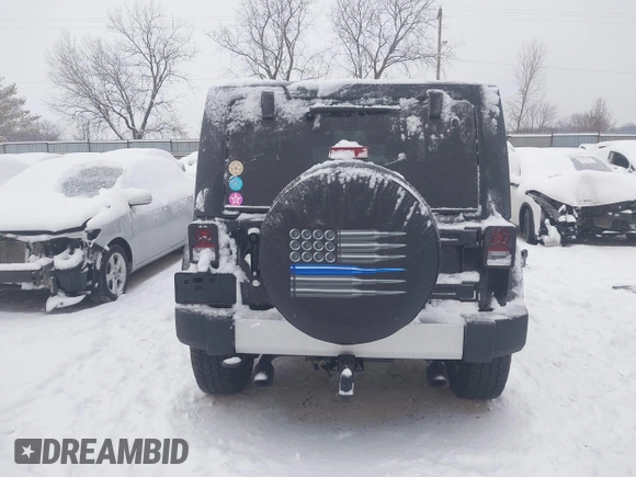 2014 Jeep Wrangler Sahara with VIN 1C4AJWBG3EL190302, listed as a IAAI auction lot 41299284 with 112,476 mi miles and . Bid and sale history available at DreamBid. Image 17.