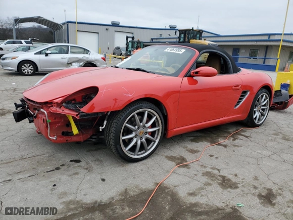 2007 Porsche Boxster S with VIN WP0CB29837U731164, listed as a Copart auction lot 41564995 with 67,473 mi miles and Salvage Title. Bid and sale history available at carsss.com. Image 1.