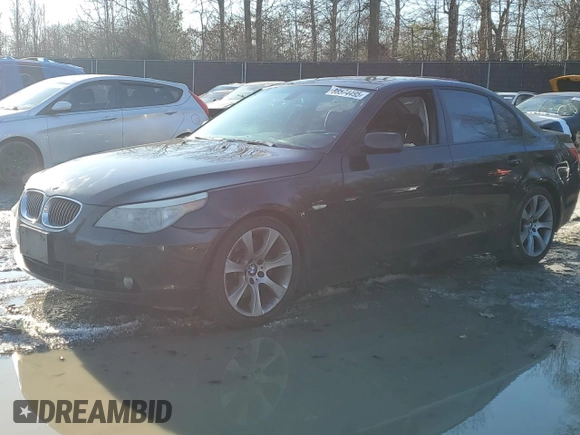 2006 BMW 5 Series 550i with VIN WBANB53596CP03184, listed as a Copart auction lot 88574495 with 214,638 mi miles and Salvage Title. Bid and sale history available at DreamBid. Image 1.