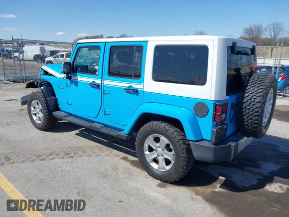 2017 Jeep Wrangler Unlimited Sahara with VIN 1C4BJWEG8HL655998, listed as a IAAI auction lot 41906919 with 100,350 mi miles and . Bid and sale history available at DreamBid. Image 3.