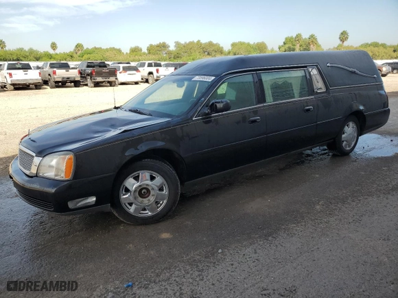 2001 Cadillac Deville Professional Funeral Coach with VIN 1GEEH90Y21U500039, listed as a Copart auction lot 73596004 with NaN miles and Salvage Title. Bid and sale history available at carsss.com. Image 1.
