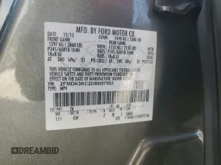 2013 Ford Edge Limited with VIN 2FMDK3KC2DBB57503, listed as a Copart auction lot 52300065 with 109,910 mi miles and Salvage Title. Bid and sale history available at carsss.com. Image 15.