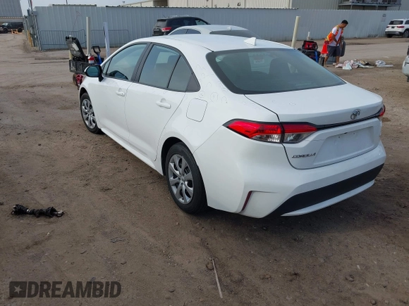 2022 Toyota Corolla LE with VIN 5YFEPMAE9NP357743, listed as a IAAI auction lot 42094975 with 55,775 mi miles. Bid and sale history available at carsss.com. Image 3.