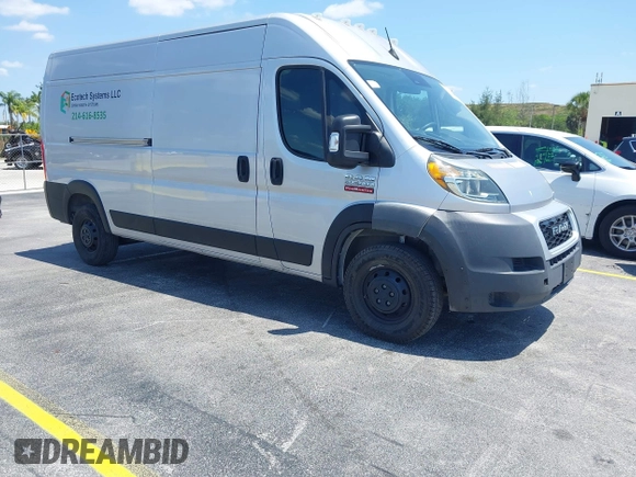 2022 Ram ProMaster Cargo with VIN 3C6LRVDG2NE123344, listed as a IAAI auction lot 42233518 with 73,959 mi miles and . Bid and sale history available at DreamBid. Image 1.