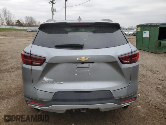 2023 Chevrolet Blazer LT с VIN 3GNKBHR43PS219990, выставлен на аукционе Copart как лот 53807875 с пробегом 28 077 миль миль и Списание • Salvage title. История ставок и продаж доступна на DreamBid. Изображение 6.