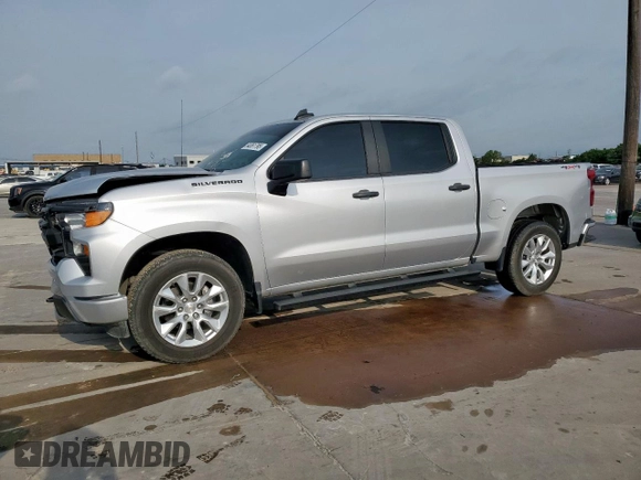 2022 Chevrolet Silverado 1500 Custom with VIN 3GCPDBEK1NG604071, listed as a Copart auction lot 54061795 with 38,961 mi miles and Salvage Title. Bid and sale history available at carsss.com. Image 1.