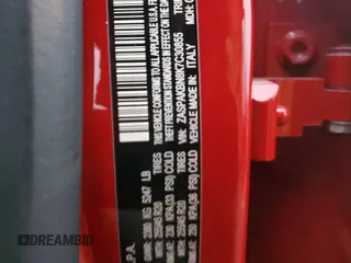 2019 Alfa Romeo Stelvio Ti Lusso z VIN ZASPAKBN8K7C30855, wystawiony jako Copart lot #85011394 z przebiegiem 65 100 mil mil oraz Szkoda całkowita • Salvage title. Historia ofert i sprzedaży dostępna na DreamBid. Obrazek 13.