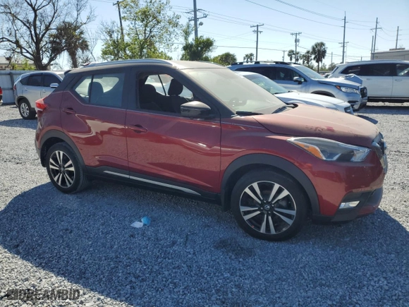 2018 Nissan Kicks SV with VIN 3N1CP5CUXJL504762, listed as a Copart auction lot 48464885 with 0 mi miles and Salvage Title. Bid and sale history available at carsss.com. Image 4.