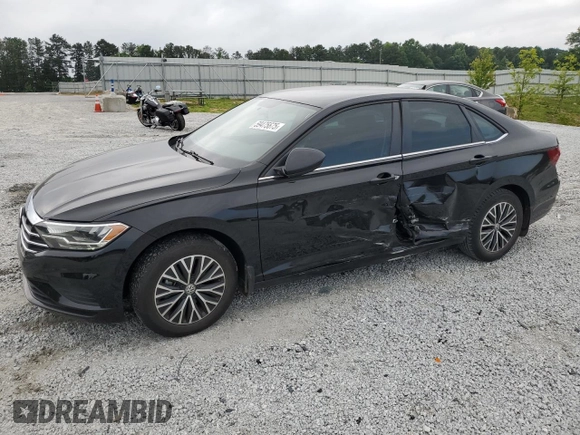 2021 Volkswagen Jetta S with VIN 3VWC57BU8MM068408, listed as a Copart auction lot 59475675 with 25,349 mi miles and Salvage title. Bid and sale history available at DreamBid. Image 1.