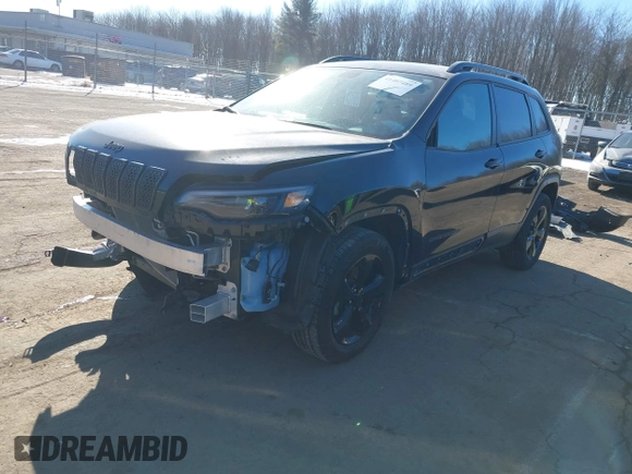 2019 Jeep Cherokee Latitude Plus with VIN 1C4PJMLX5KD369346, listed as a IAAI auction lot 41407489 with 50,898 mi miles. Bid and sale history available at carsss.com. Image 18.