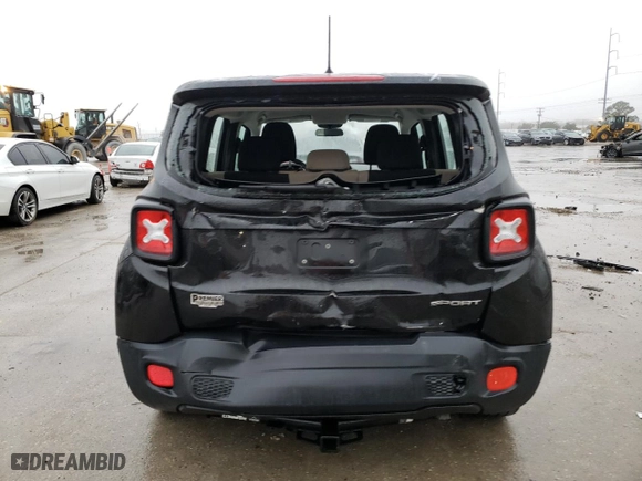 2017 Jeep Renegade Sport with VIN ZACCJAAH3HPF32188, listed as a Copart auction lot 38800074 with 20,688 mi miles. Bid and sale history available at carsss.com. Image 6.