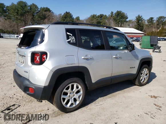 2017 Jeep Renegade Latitude with VIN ZACCJBBB8HPF85520, listed as a Copart auction lot 49056275 with 104,159 mi miles and Salvage Title. Bid and sale history available at carsss.com. Image 3.